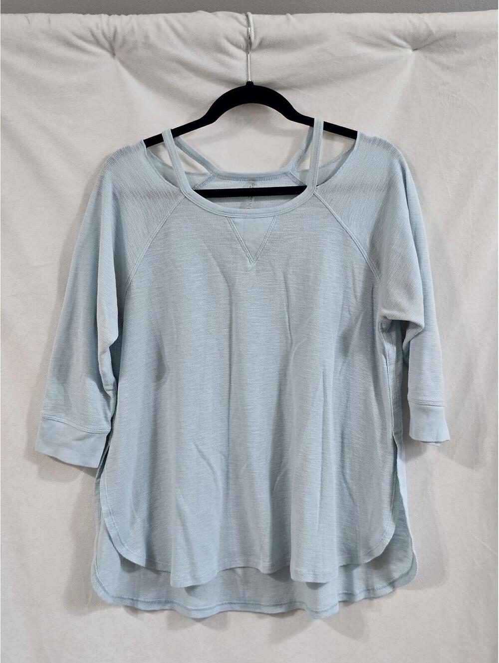 Calvin Klein Performance Light Blue Long Sleeve Top Size L - Picture 2 of 5
